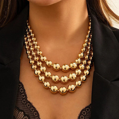 Bold Gold Layers Necklace