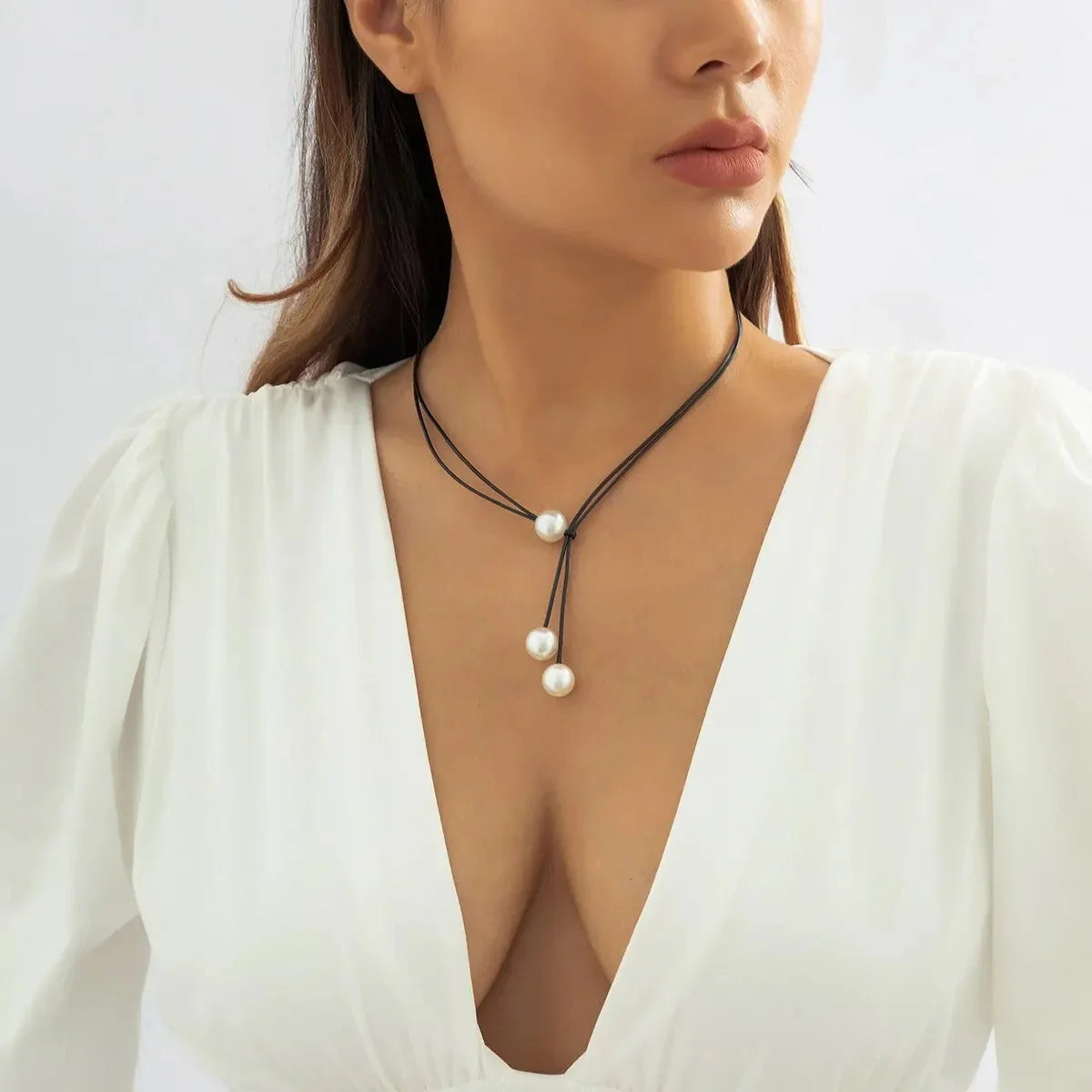 Pearl Trio Drop Necklace