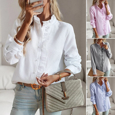 ARIA - RUFFLE LONG SLEEVE SHIRT