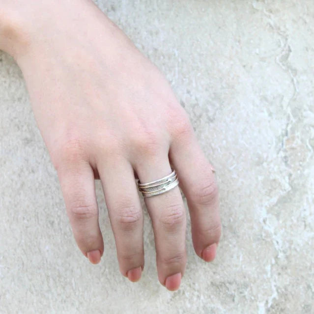Bianca | Vintage Gold Plated Silver Ring