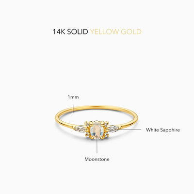 Moonstone Muse Ring